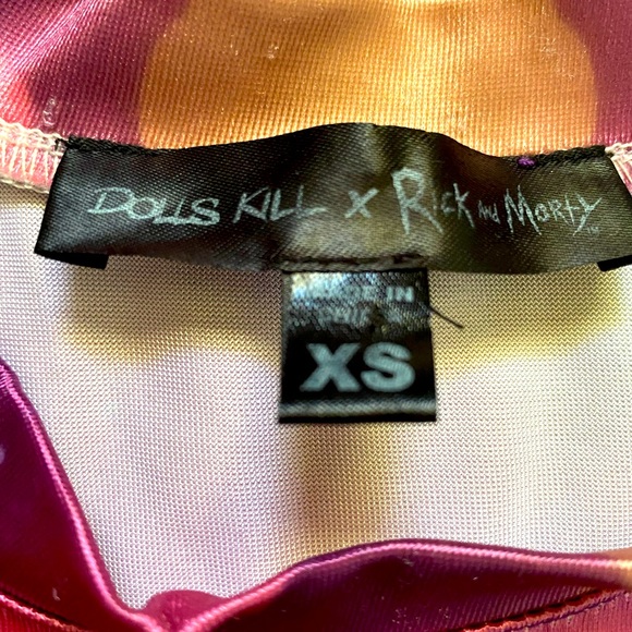 Rick & Morty satin baby tee XS - Picture 3 of 5